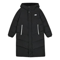 (GS) Skechers SKX Hooded Long Down Jacket 'Black' P423K027-0018