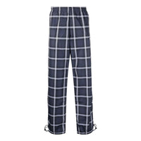 Men's adidas Logo Plaid Straight Elastic Waistband Drawstring Casual Pants/Trousers Blue HC9471