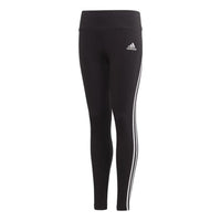 (GS) adidas 3-Stripes Cotton Tights 'Black' GE0945