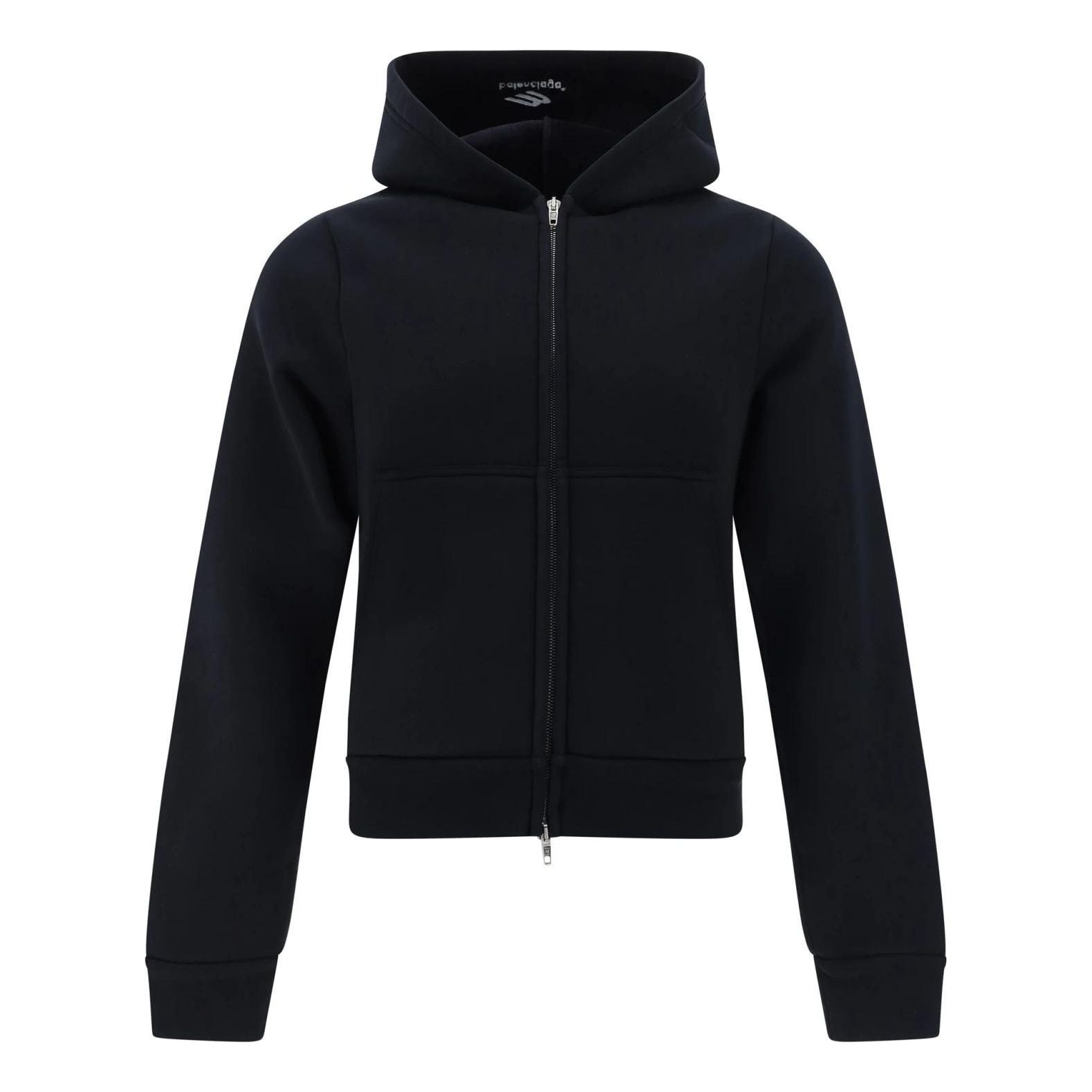 (WMNS) Balenciaga Zip-up Hoodie 'Black' 790382TQVN91000