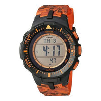 Men's CASIO PRO TREK Watch Mens Orange Digital PRG-300CM-4CR