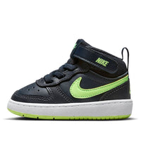 (TD) Nike Court Borough Mid 2 'Dark Obsidian Lime' CD7784-403
