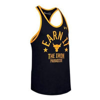 Under Armour Project Rock Pain Into Power Tank 'Black Yellow' 1353922-001