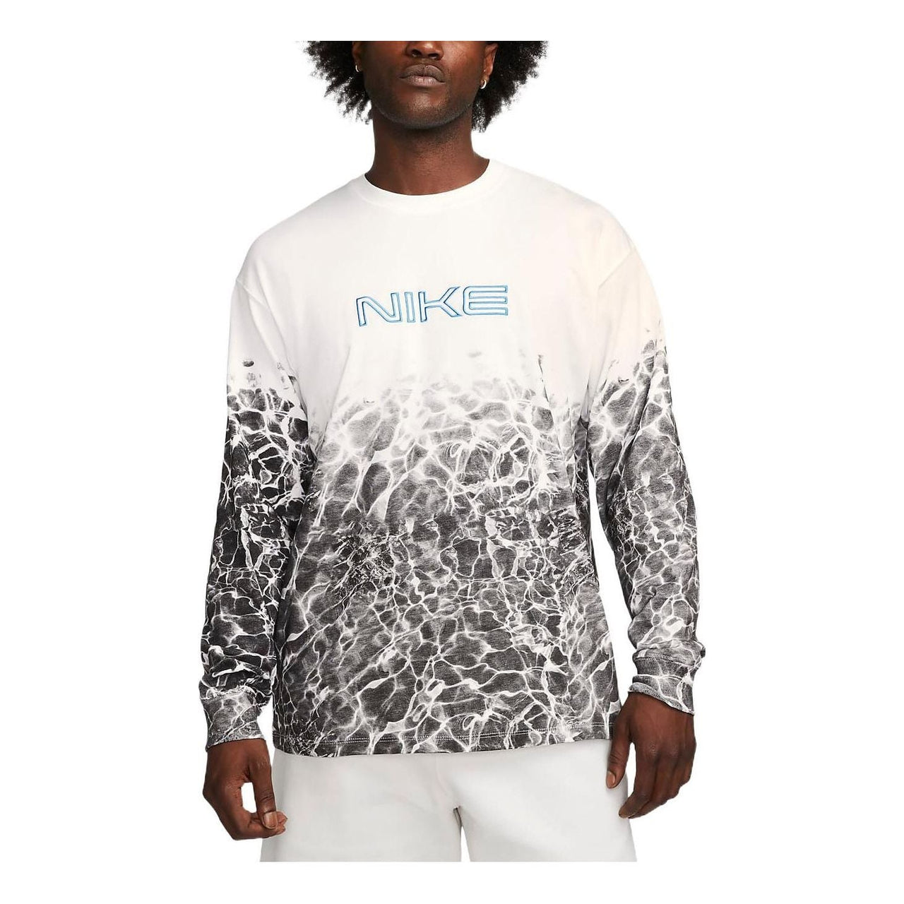 Nike NRG Kukini Long Sleeves T-Shirt Asia Sizing 'White Black' FB3031-100