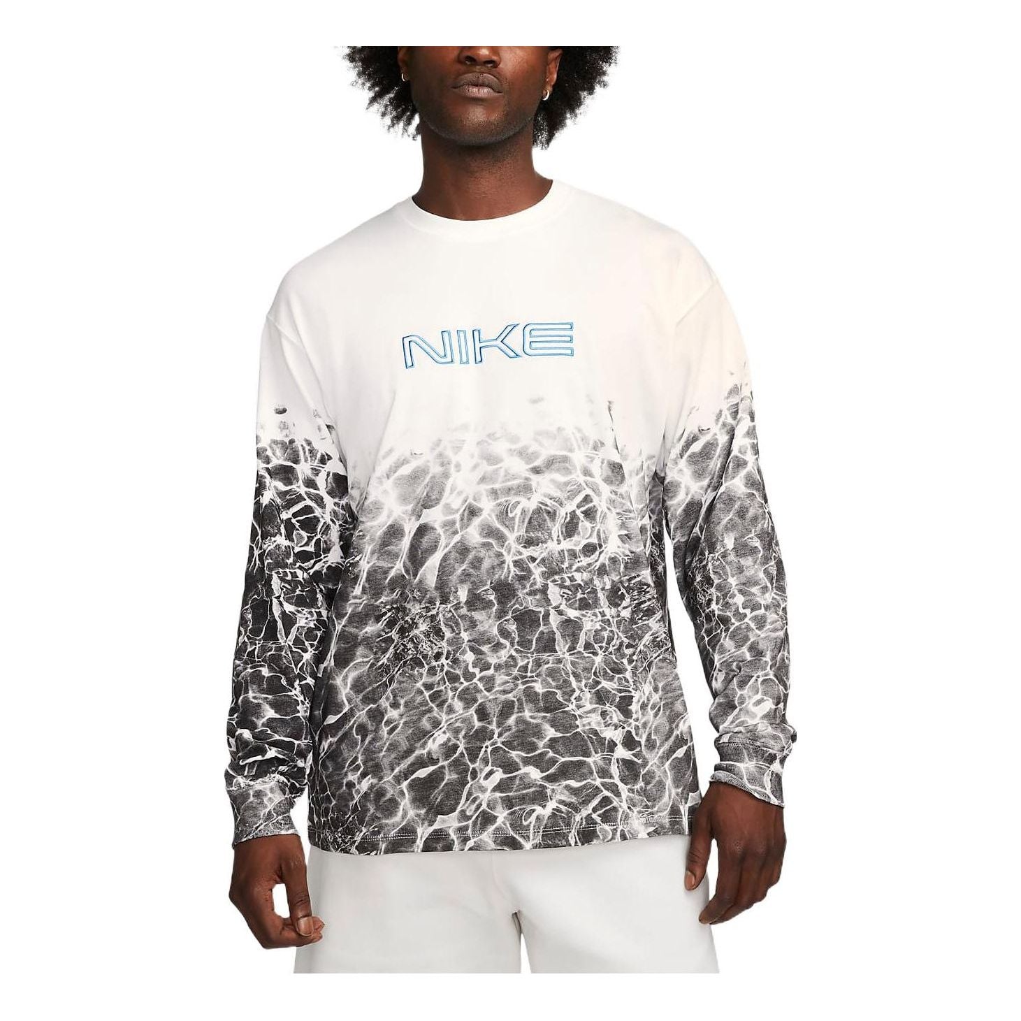 Nike NRG Kukini Long Sleeves T-Shirt Asia Sizing 'White Black' FB3031-100