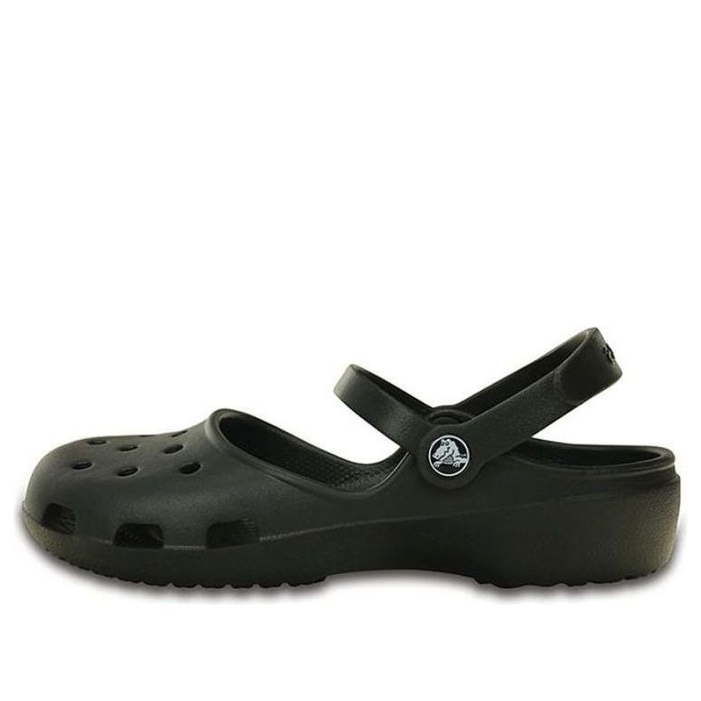 (WMNS) Crocs Karin Clog Beach Sandals Shoe Black 202494-001