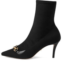 (WMNS) Gucci Zumi Ankle Boots 'Black' 605436-HZ510-1000