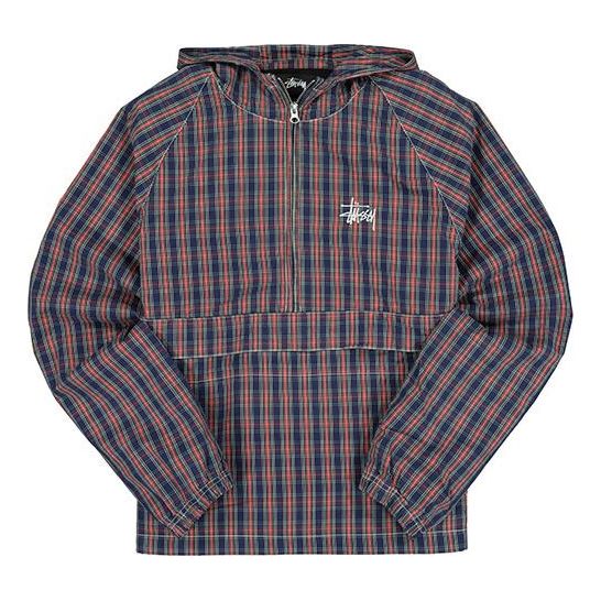 Stussy Brushed Cotton Anorak Plaid 'Muticolor' 115559