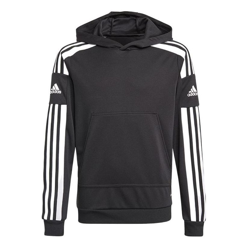 (GS) adidas Squadra 21 Hoodie Asia Sizing 'Black White' GK9544