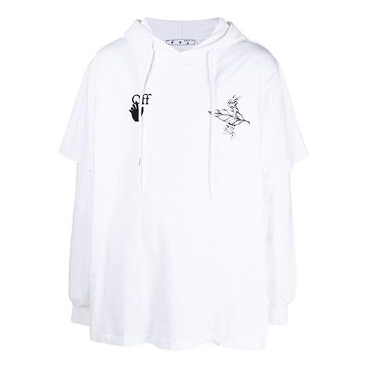 Off-White SS21 Casual Pattern Printing White OMBB051R21FLE0030110