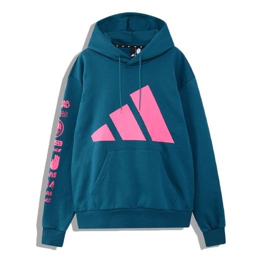 Men's adidas Athletics Pack Casual Sports Drawstring Blue Pullover EA0369