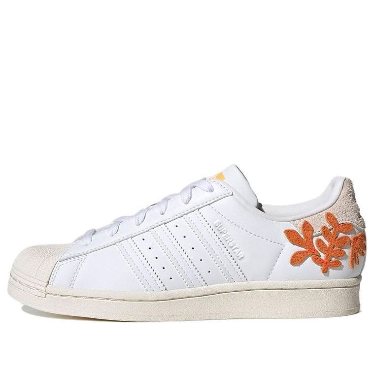 (WMNS) adidas Superstar 'Floral Patches - White Flash Orange' GZ0865