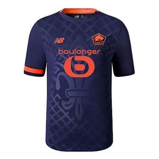 New Balance Lille LOSC Third Short Sleeve Jersey Asia Sizing 'Navy Orange' MT230256-THD