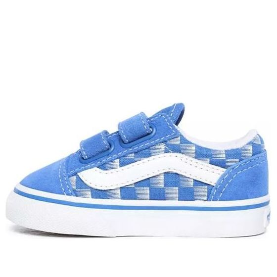 Vans Edge Old Skool V Toddles/Infants Blue/White Chess Board VN0A38JN0KK