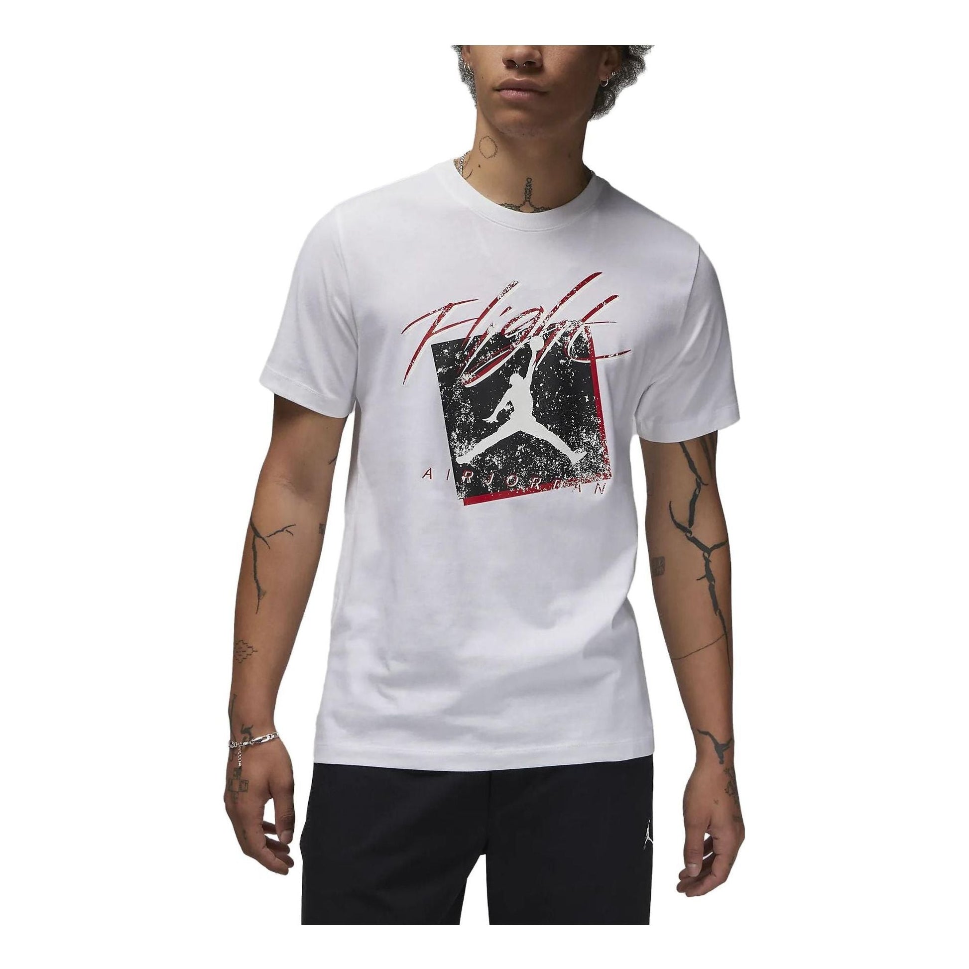 Air Jordan Flight Graphic T-Shirt 'White' DX9593-100