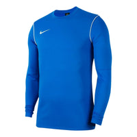 Men's Nike Solid Color Logo Printing Round Neck Pullover Long Sleeves Us Edition Blue T-Shirt BV6875-463