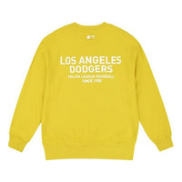 MLB Los Angeles Dodgers Loose Printing Logo Athleisure Casual Sports Long Sleeves Unisex Yellow 31MT21011-07Y