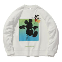 (WMNS) Li-Ning x Disney Mickey Mouse Loose Pullover 'White Blue Green' AWDQ242-2