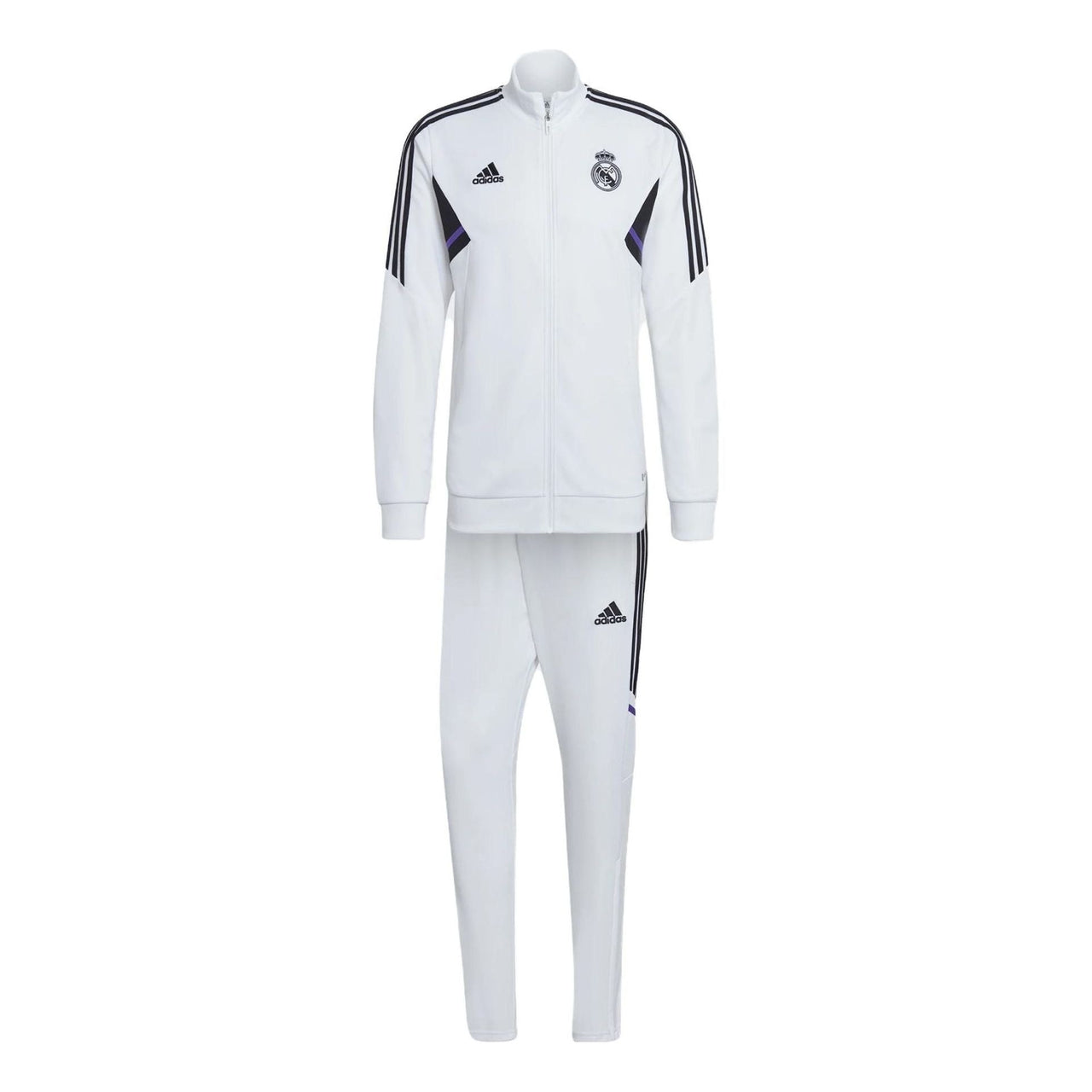 adidas 2022-2023 Real Madrid Tracksuit Asia Sizing 'White' HG4017