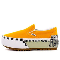 Vans Classic Slip-On Stacked 'Logo Stack - Bright Marigold' VN0A4TZV1LC