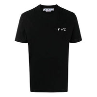Off-White SS22 Logo Printing Short Sleeve Black OMAA027C99JER0041001