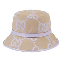 (WMNS) Gucci Jumbo GG Bucket Hat 'Beige Lilac' 730336-3HAPT-8871