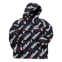 FILA x Wilson Full Seal Keep Warm Hooded Down Jacket Blue A11M043912F-NV