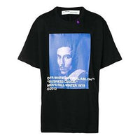 Off-White Bernini Oversize Cotton Printing Short Sleeve Loose Fit Black OMAA038F181850111030