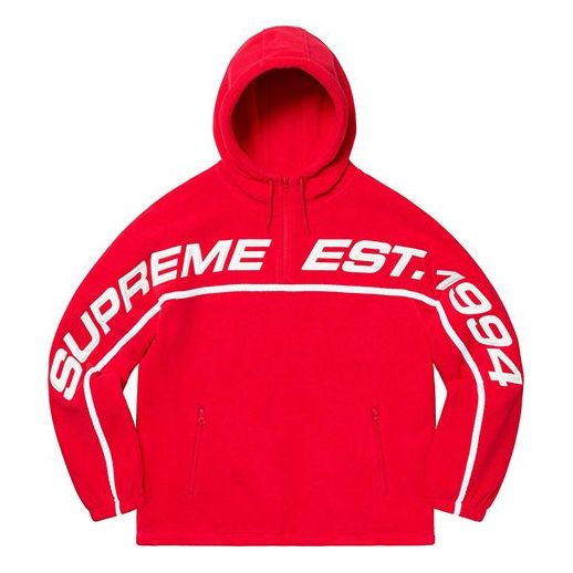 Supreme FW19 Week 15 Polartec Half Zip Hooded Sweatshirt SUP-FW19-10767
