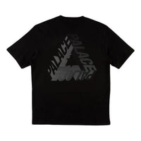 Men's PALACE P-3D Large Triangle Logo Printing Short Sleeve Black P13TS003