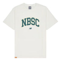 New Balance Big NBSC Graphic T-Shirt Asia Sizing 'White Green' AMT42322-CIC