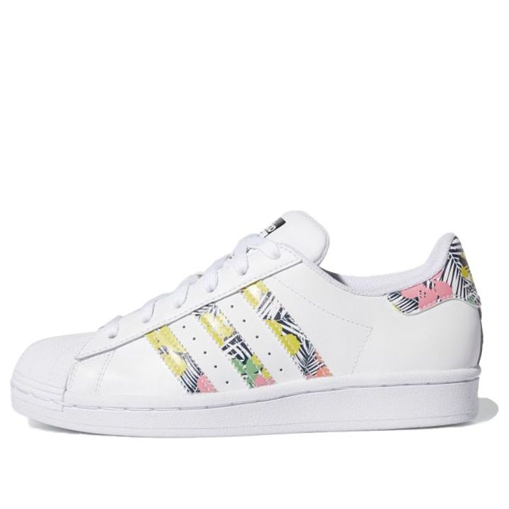 (GS) adidas originals Superstar J 'White Pink' FX7400