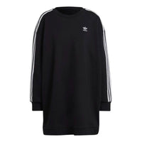 (WMNS) adidas Adicolor Classics Long Sleeve Sweatshirt Dress Asia Sizing 'Black' HM4688