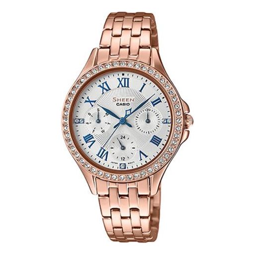 CASIO Female SHEEN Japan / South Korea Fashion Rose Gold Analog SHE-3062PG-7A