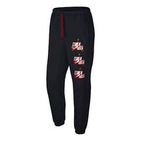 Air Jordan Flying Man logo Bundle Feet Sports Long Pants Black CK6739-010