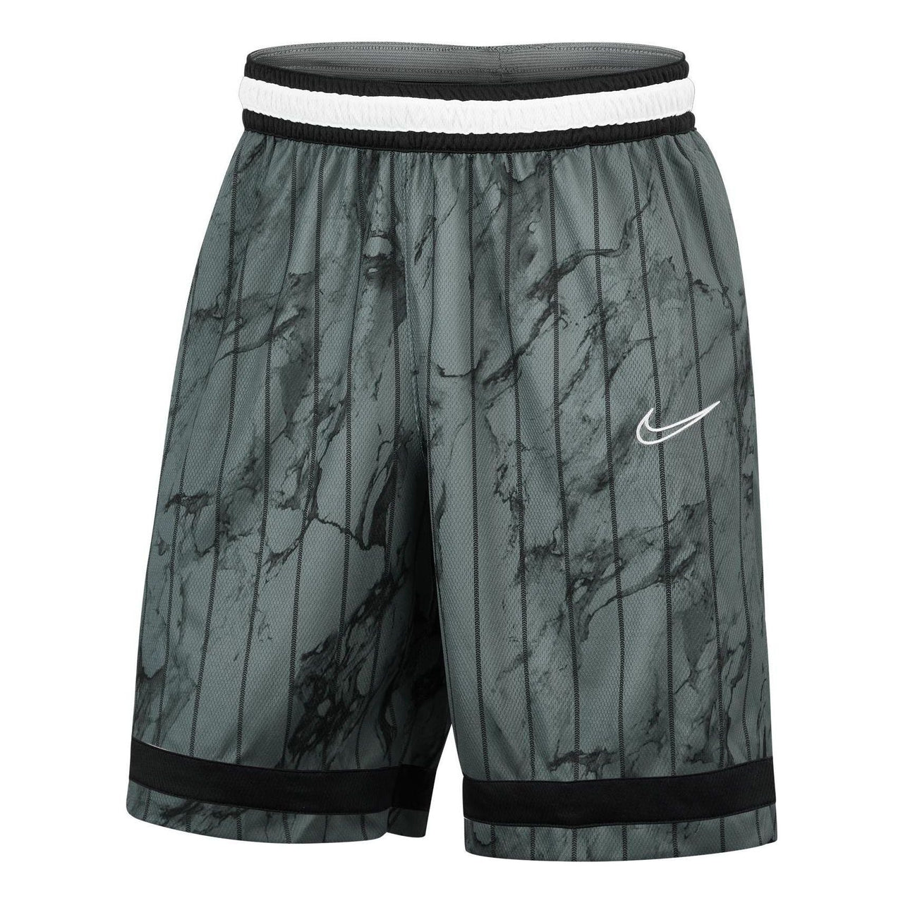Nike Logo Pattern Stripe Straight Athleisure Casual Sports Shorts Gray DD0566-804