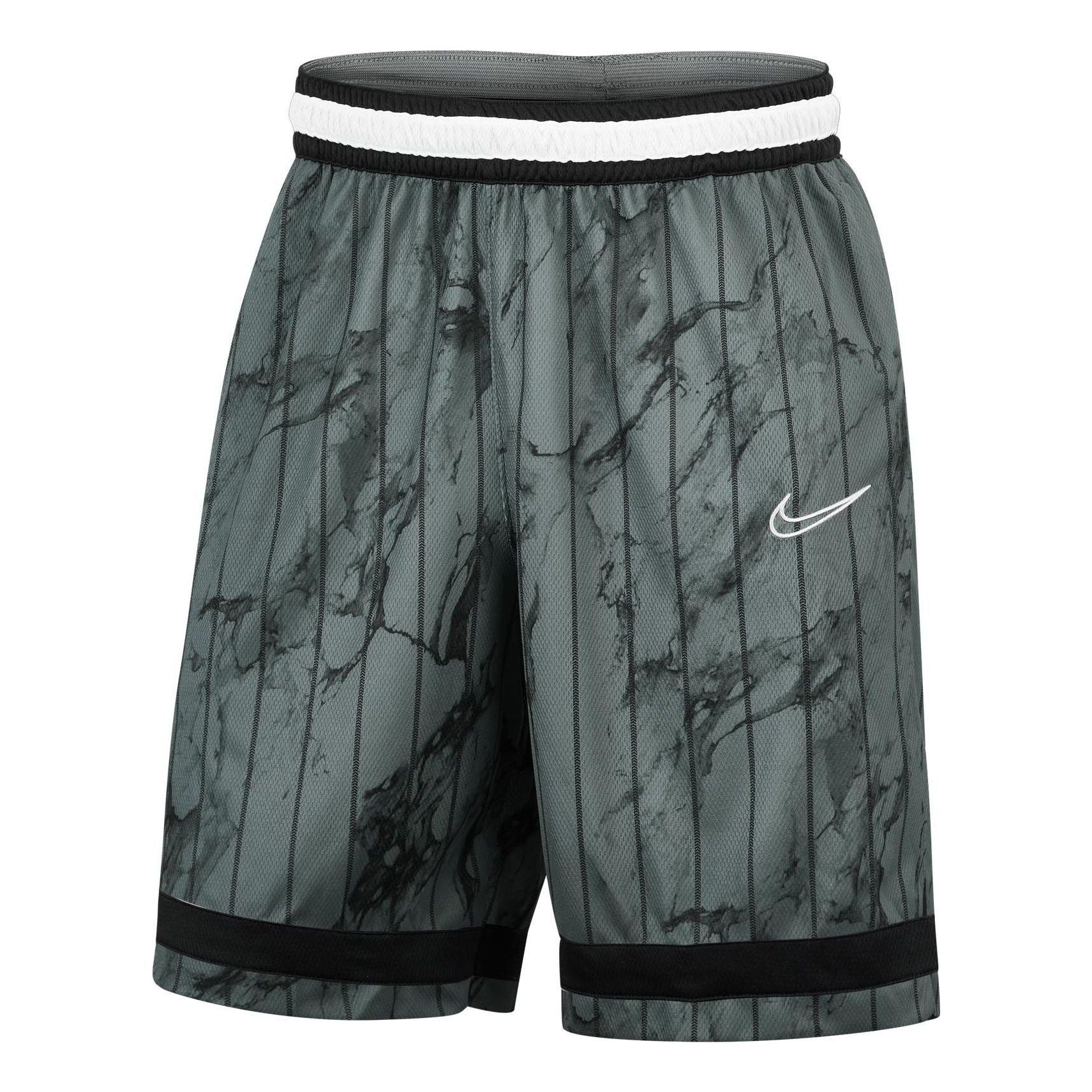 Nike Logo Pattern Stripe Straight Athleisure Casual Sports Shorts Gray DD0566-804