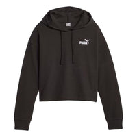 (WMNS) PUMA ESS+ Cropped Hoodie 'Black' 675970-01