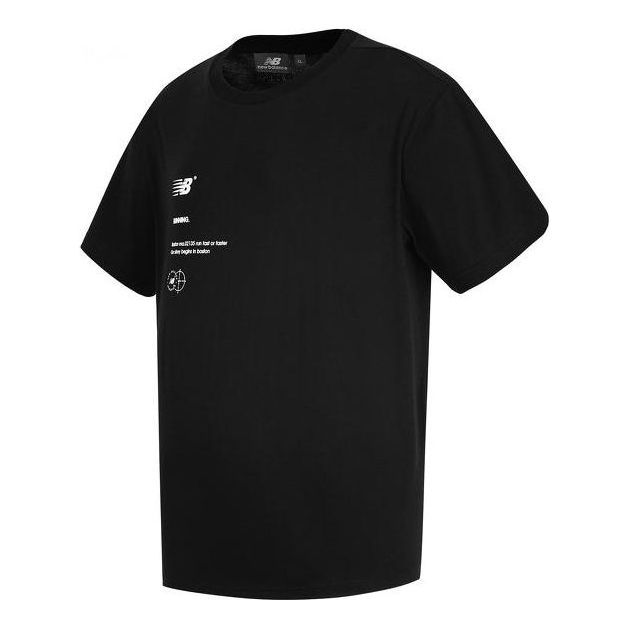 New Balance Logo Print Tee Asia Sizing 'Black' 5EC2U863-BK