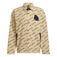 adidas Logo Print Loose Fit Jacket 'Beige Black' IB2746