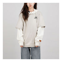 New Balance Fake Two Sweatshirt Asia Sizing 'Grey' NCA34023-BEI