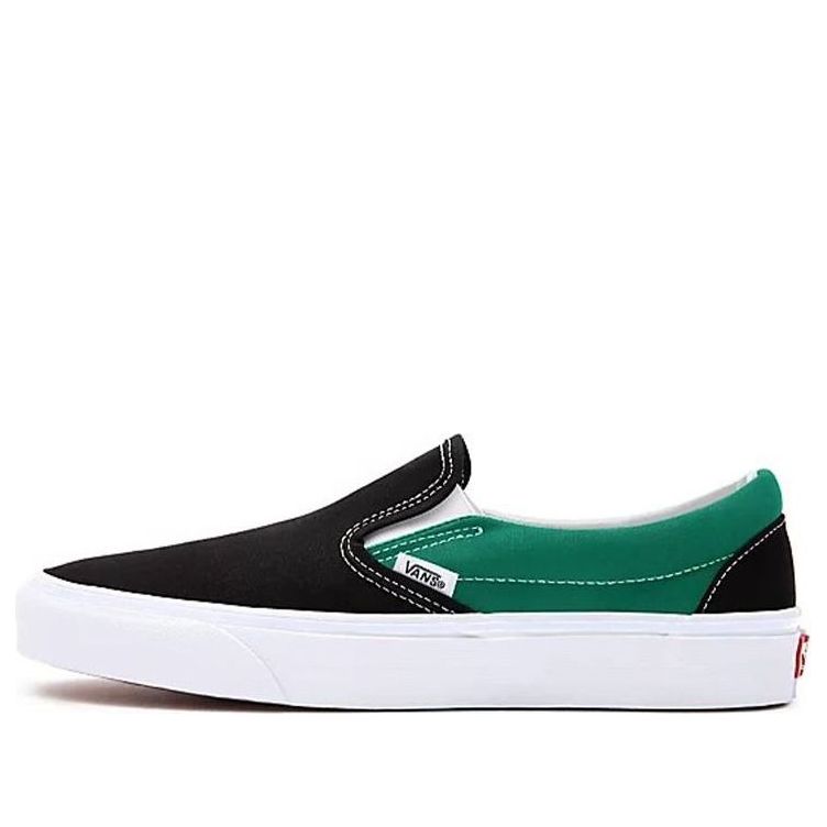 Vans Customs Color Block Comfycush Slip-on 'Black Green' VN0A3CST043