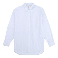 Levis Casual Pure Cotton Stripe Long Sleeves Light Blue Shirt 85333-0002