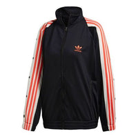 (WMNS) adidas originals Track Top Jacket 'Black/Red' DN6672