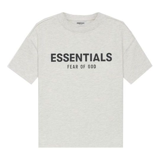 (GS) Fear of God Essentials SS21 Short Sleeve Tee Light Heather Oatmeal T FOG-SS21-540