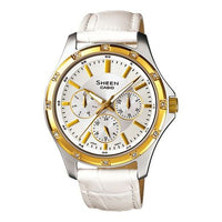 CASIO Waterproof Sports SHEEN Silver Analog SHE-3801GL-7A