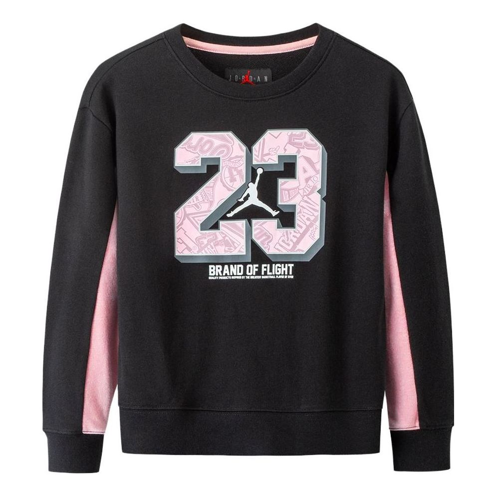 (GS) Air Jordan 23 Logo Sweater 'Blackpink' DJ3487-010
