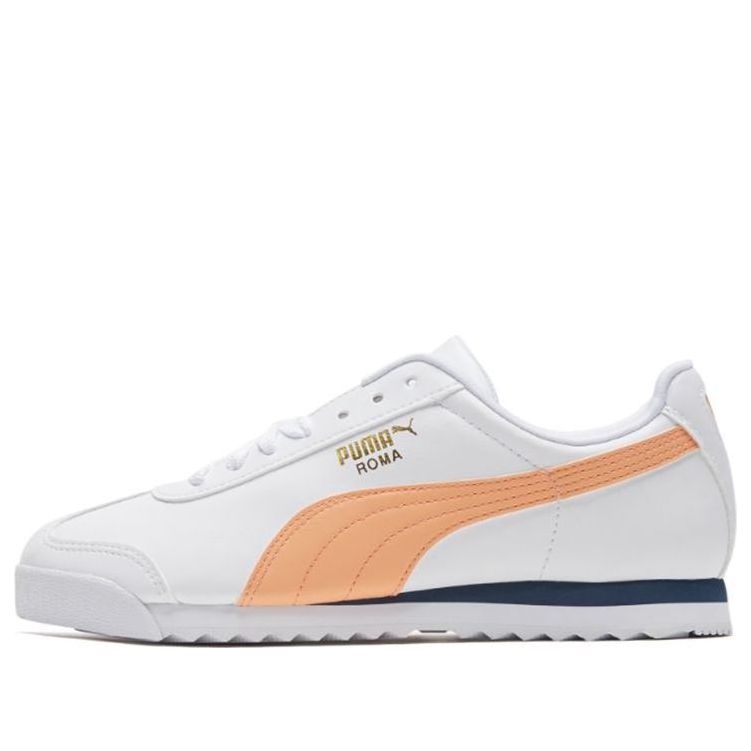 PUMA Roma Basic+ White/Orange 369571-12