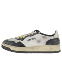 Autry Low Super Vintage Mesh Sneakers 'White Black' AVLM-MS10