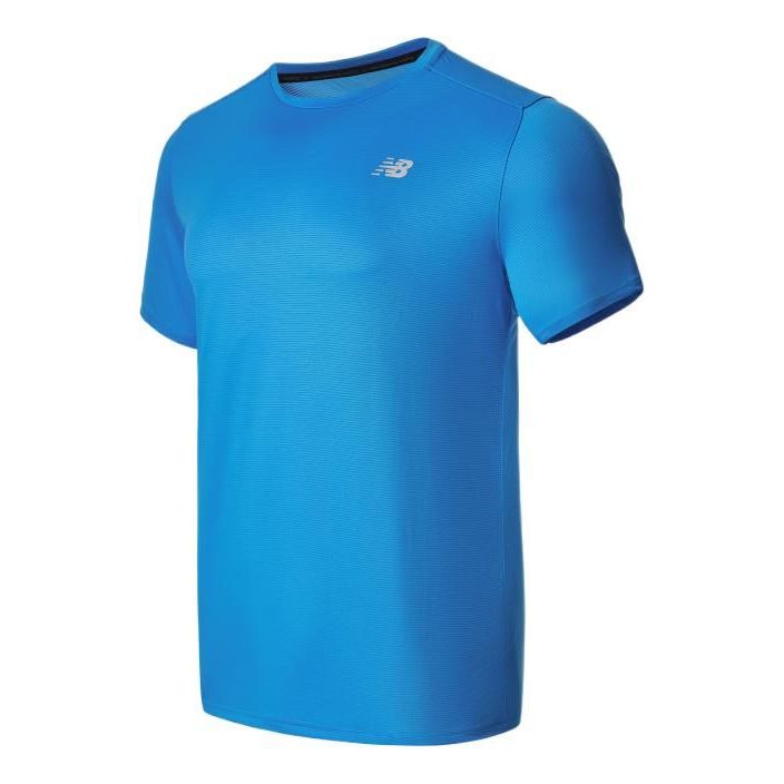 New Balance Men's New Balance Round Neck Logo Minimalistic Short Sleeve Blue AMT03203-HLU